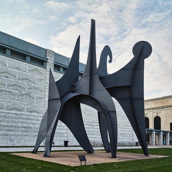 Halcyon Days Enamel Box, Alexander Calder Stabile for Michigan Bell - Picture 3 of 8